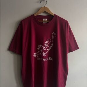 Vintage 00s burgundy tiger Deftones Inc band tee